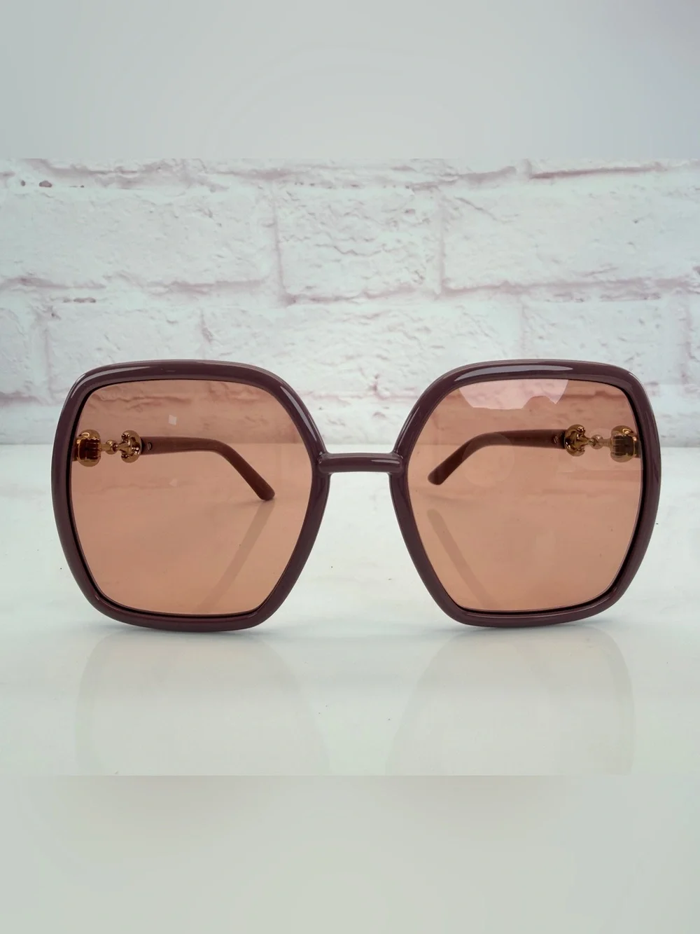 Gucci Horsebit Geometric Square Frame Sunglasses Gg0890s